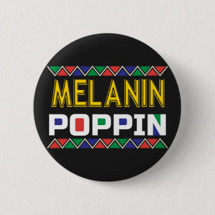 Melanin Poppin 6 Cm Round Badge