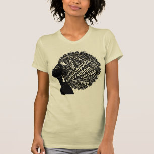 Melanin Poppin Afro Melanin Queen Juneteenth T-Shirt