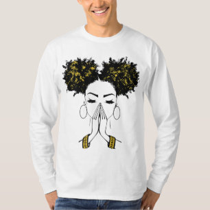 Melanin Poppin Black Girl Magic Plus Size Faith Ba T-Shirt