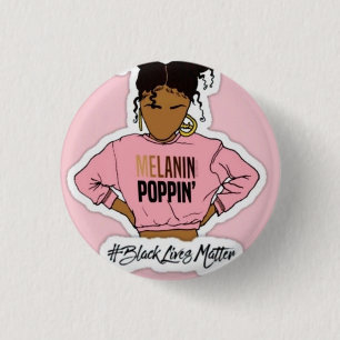 Melanin' Popping 3 Cm Round Badge