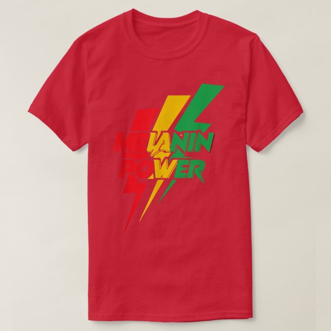 Melanin power juneteenth celebrating 1865  T-Shirt (Design Front)