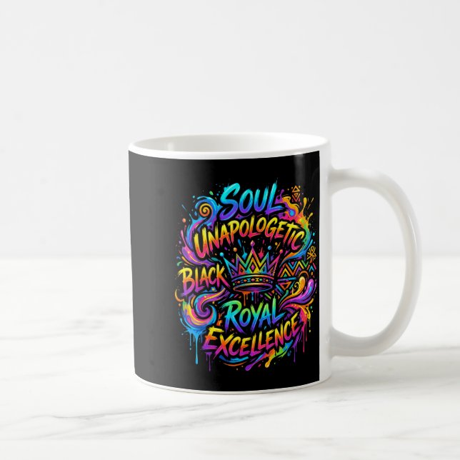 Melanin pride black history juneteenth freedom day coffee mug (Right)