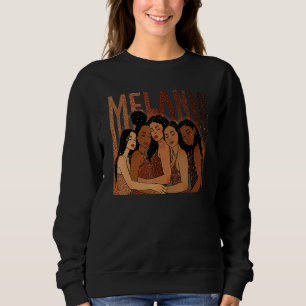 Melanin Princess African American Girls Black Hist Sweatshirt