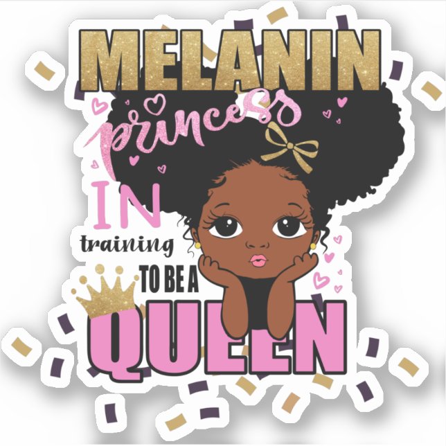 Melanin Princess Training To Be Queen Lilibet Gift (Front)