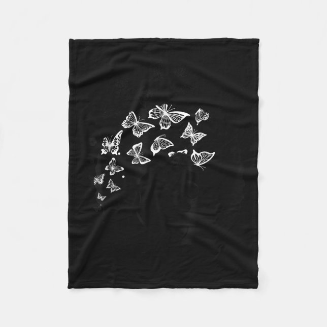 Melanin Queen African American Strong Black Natura Fleece Blanket (Front)