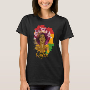 Melanin Queen African American Strong Black Natura T-Shirt