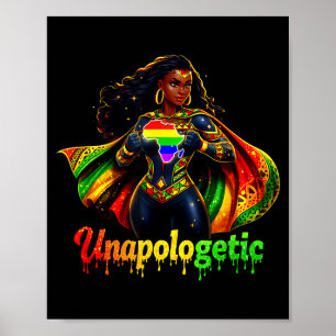 Melanin queen girls black woman pride strong poster