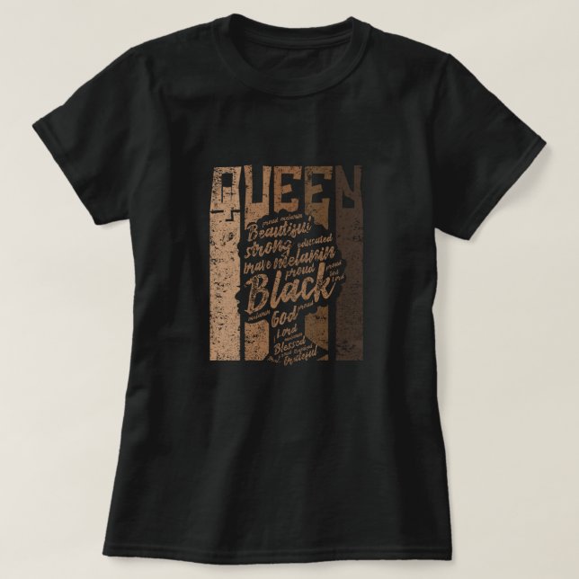 Melanin Queen T-Shirt (Design Front)