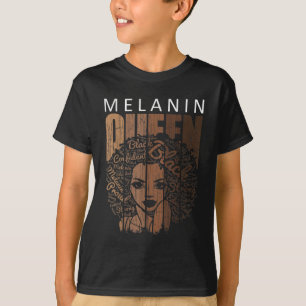Melanin QueenStrong Black African American Natural T-Shirt