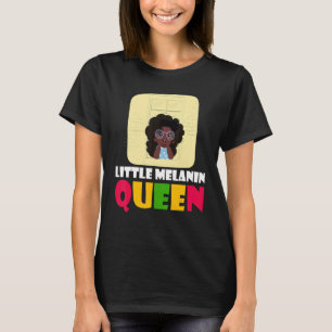 Melanin School Queen Black Afro Girls Melanin Birt T-Shirt