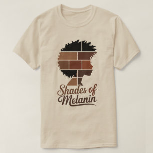  Melanin shad Black Queen   Afro Woman Juneteenth  T-Shirt