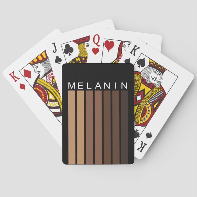 Melanin Shades Graphic and Text Playing Cards (Back)