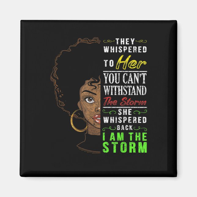 Melanin Women African American Pride Black History Magnet (Front)