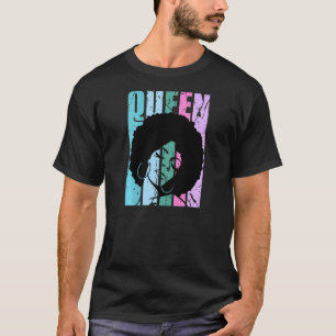 Melanin Womens Afro Hair African American Natural T-Shirt