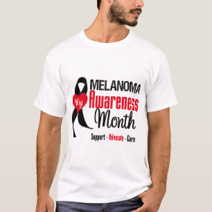 Melanoma Awareness Month Grunge Ribbon T-Shirt