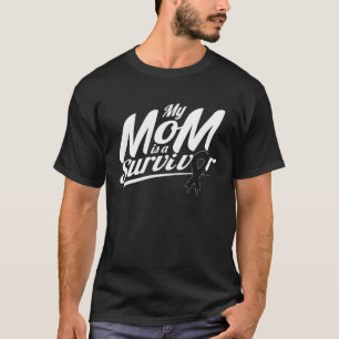 Melanoma Awareness Mum Survivor Ribbon T-Shirt