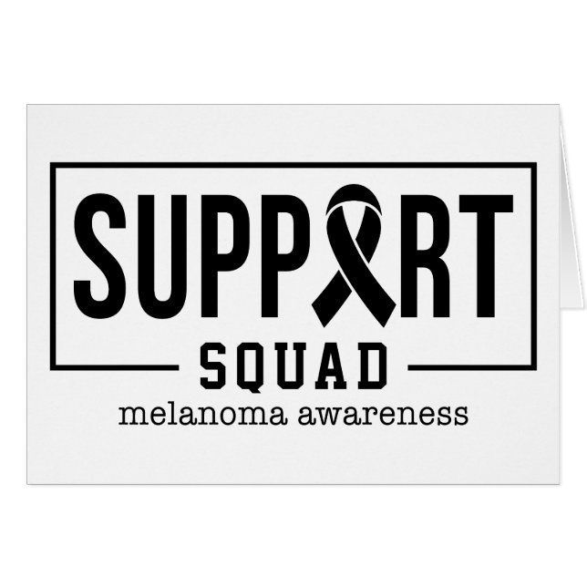 Melanoma Awareness Skin Cancer Support Squad (Front Horizontal)