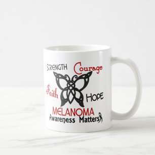 Melanoma Celtic Butterfly 3 Coffee Mug