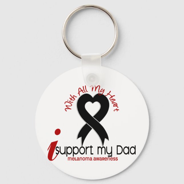 Melanoma I Support My Dad Key Ring (Front)
