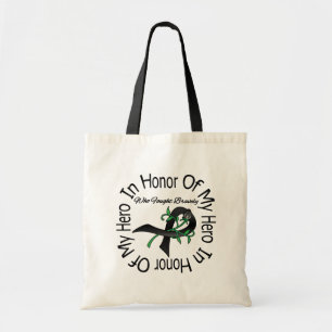 Melanoma In Honour Of My Hero Who Fought Bravely Tote Bag