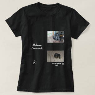 Melanoma Pet Tribute Two-Photo Layout T-Shirt