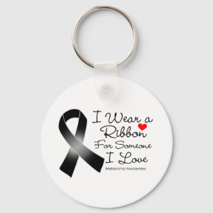 Melanoma Ribbon Someone I Love Key Ring