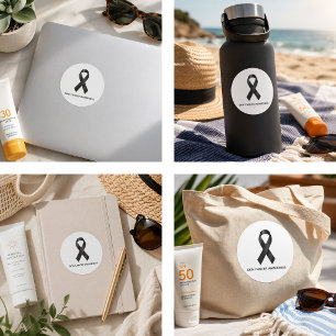 Melanoma Skin Cancer Awareness Classic Round Sticker