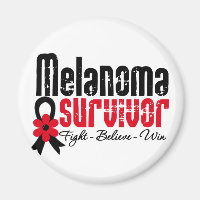 Melanoma Survivor Flower Ribbon