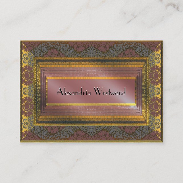 MeLark Celia  Elegant II Victorian Business Card (Front)