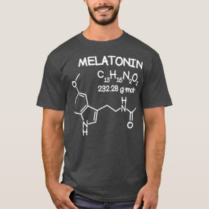 Melatonin Molecule Structure T Funny Sleep Men T-Shirt