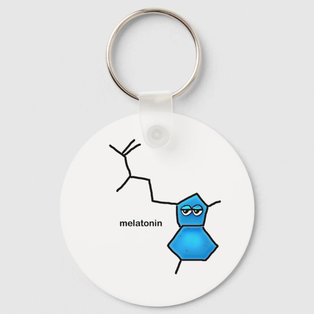 Melatonin Neurotransmitter Key Ring (Front)