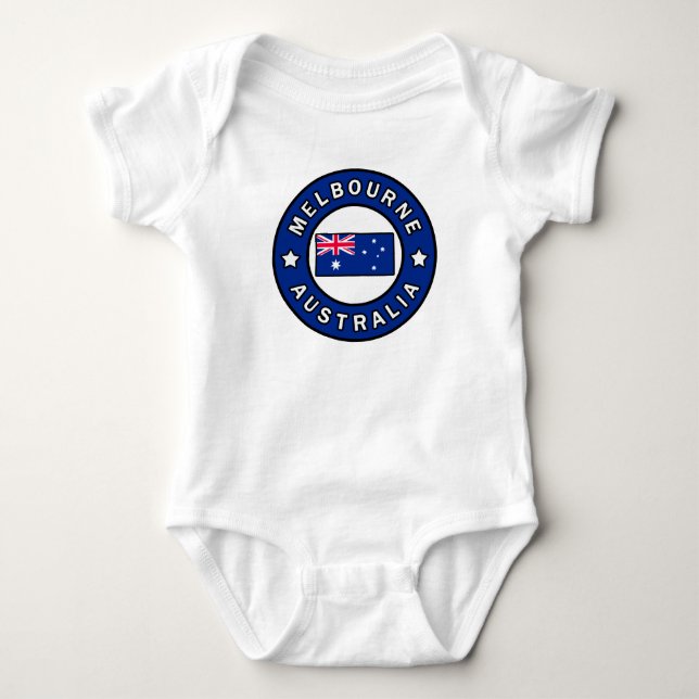 Melbourne Australia Baby Bodysuit (Front)