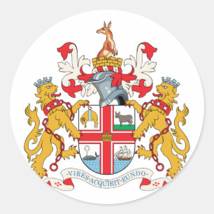 melbourne, Australia Classic Round Sticker
