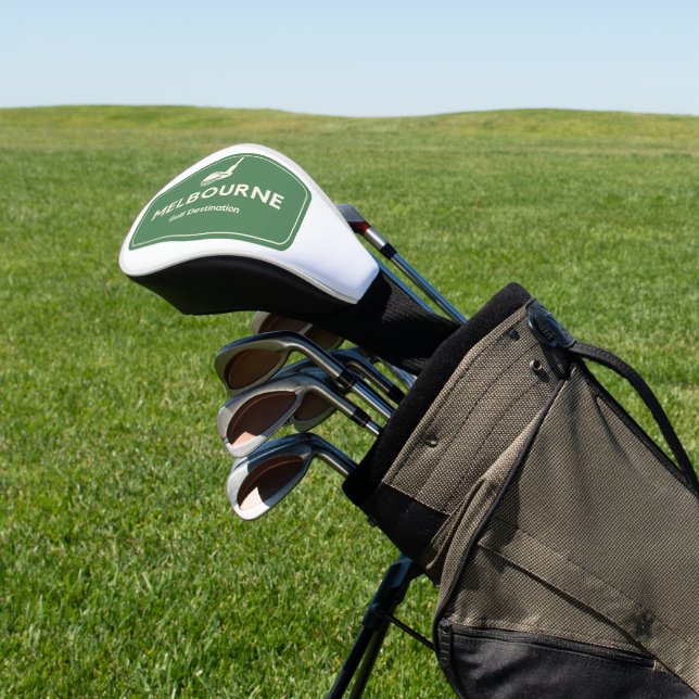 Melbourne Australia - Golf Course Destination Logo Head Cover (In Situ)