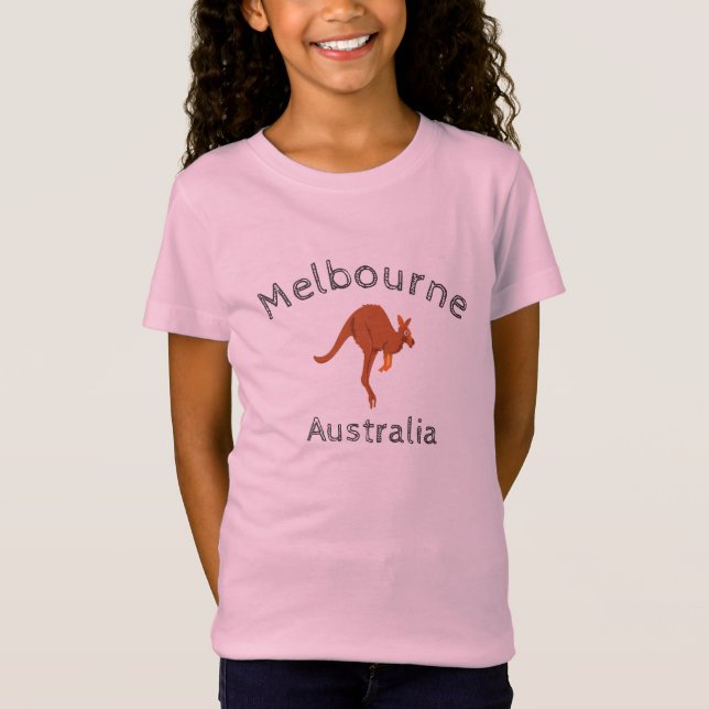 Melbourne Australia Kangaroo 4 T-Shirt (Front)