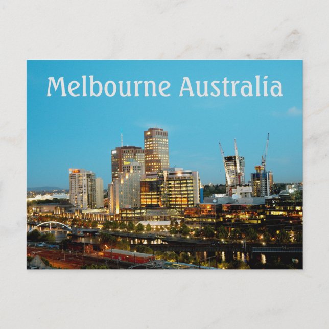 Melbourne Australia Postcard (Front)
