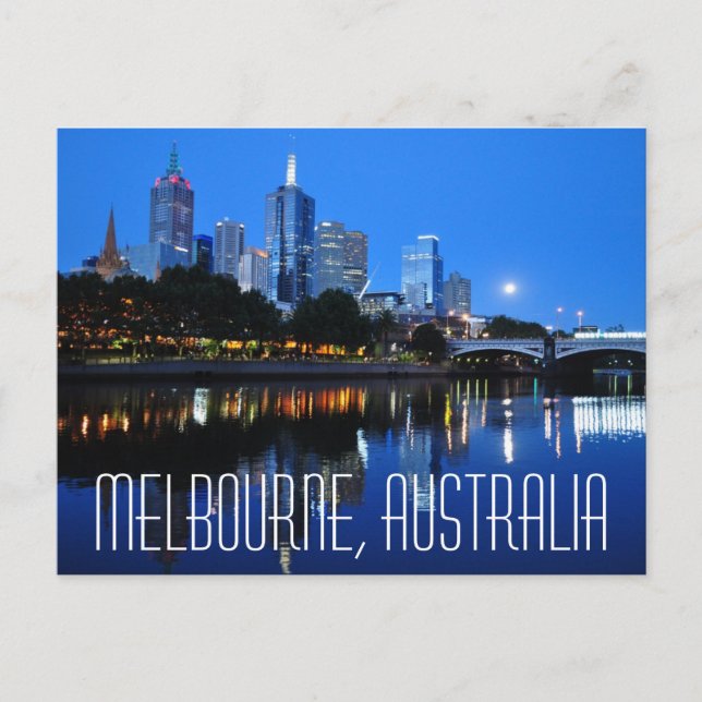 Melbourne, Australia Postcard (Front)