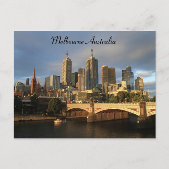 Melbourne Australia Postcard (Front)