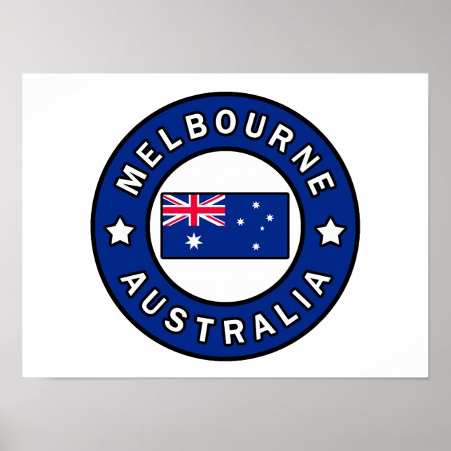 Melbourne Australia Poster (Front)