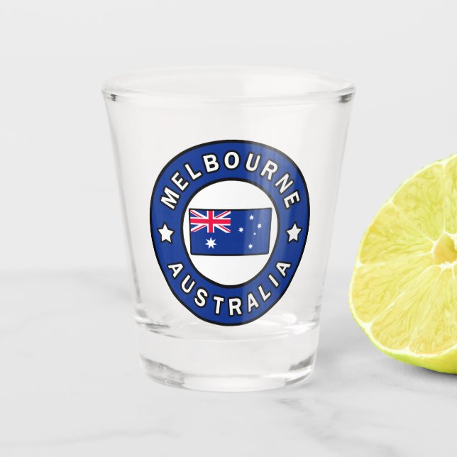 Melbourne Australia Shot Glass (Front)
