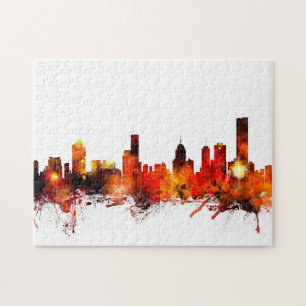 Melbourne Australia Skyline Jigsaw Puzzle