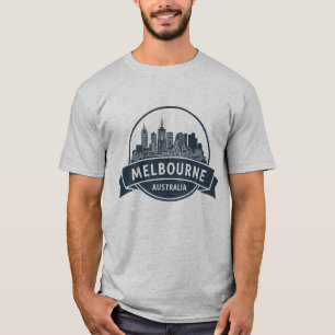 Melbourne Australia Skyline Travel T-Shirt