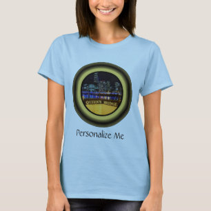 Melbourne Australia Skyline with City Lights T-Shirt