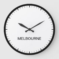 Melbourne Australia Time Zone Newsroom Style Clock