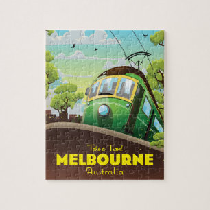 Melbourne Australia Tram  Jigsaw Puzzle