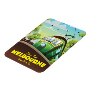Melbourne Australia Tram Magnet