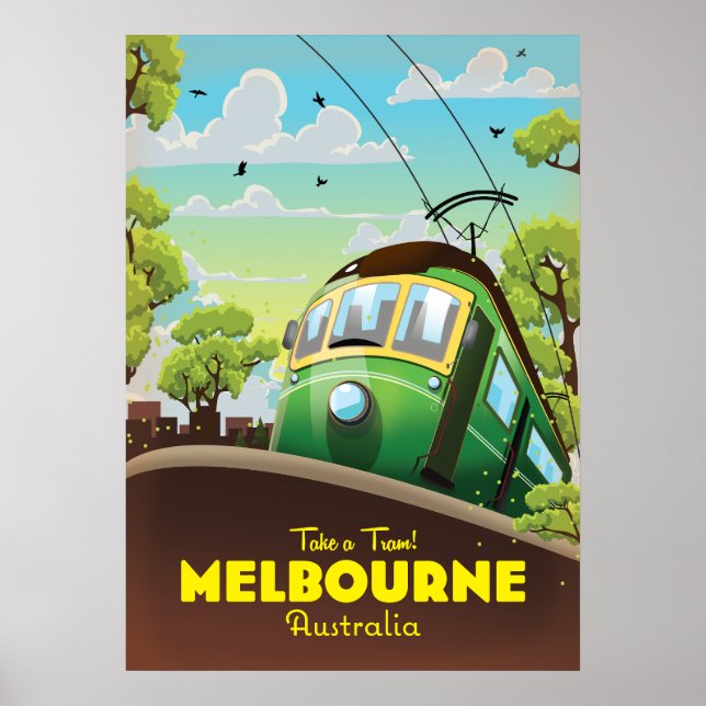 Melbourne Australia Tram  Poster (Front)