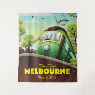 Melbourne Australia Tram  Tapestry