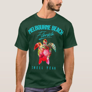 Melbourne Beach Florida Tropical Hibiscus Flowers T-Shirt