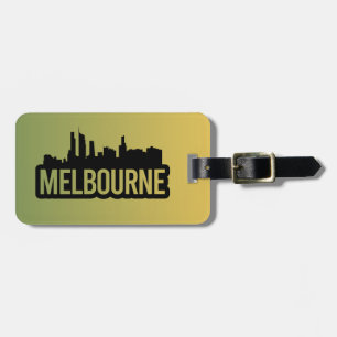 Melbourne city Australia Victoria skyline souvenir Luggage Tag